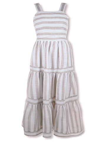 Xtraordinary Girls' Tiered Stripe Dress - CookiesKids.com