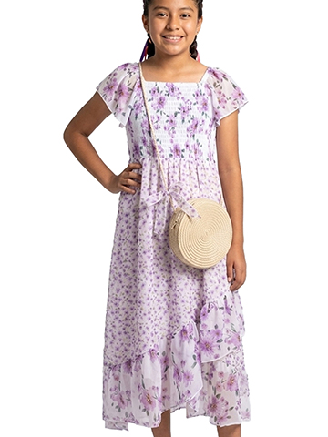 Speechless Girls' 2-Piece Floral Dress Set Outfit - CookiesKids.com