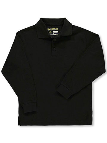 Universal Unisex L/S Pique Polo (Sizes 4 - 7) - CookiesKids.com