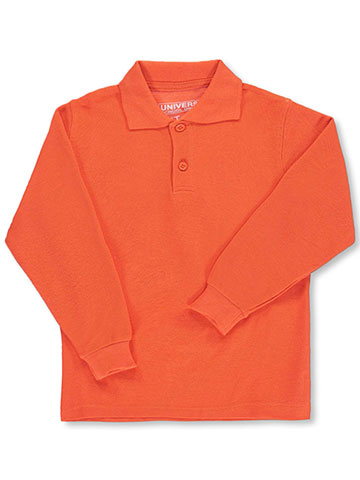 Universal Unisex L/S Pique Polo (Sizes 4 - 7) - CookiesKids.com