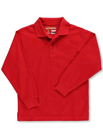 Universal Unisex L/S Pique Polo (Sizes 4 - 7) - CookiesKids.com