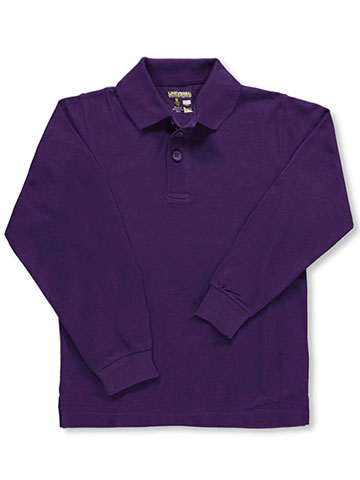 Universal Unisex L/S Pique Polo (Sizes 8 - 20) - CookiesKids.com