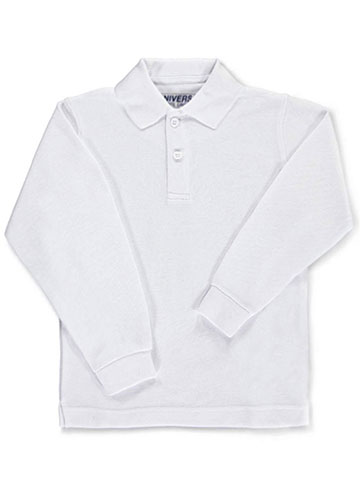 Universal Unisex L/S Pique Polo (Sizes 8 - 20) - CookiesKids.com