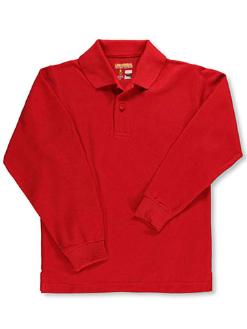 Universal Unisex L/S Pique Polo (Sizes 8 - 20) - CookiesKids.com