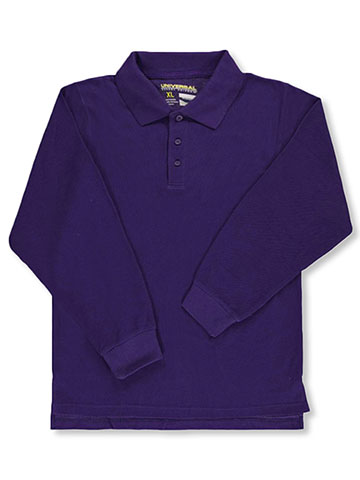 Universal Adults' Unisex L/S Pique Polo - CookiesKids.com