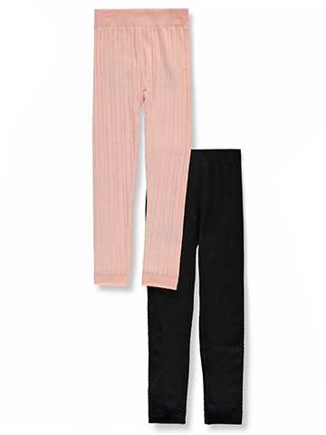 One Step Up Girls' 2-Pack Fleece Lined Leggings - CookiesKids.com