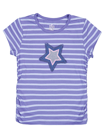 Star Ride Girls' Striped T-Shirt with Sequin Details - CookiesKids.com
