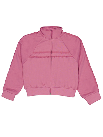 Star Ride Girls' Lace-Trim Zip-Up Track Jacket - CookiesKids.com