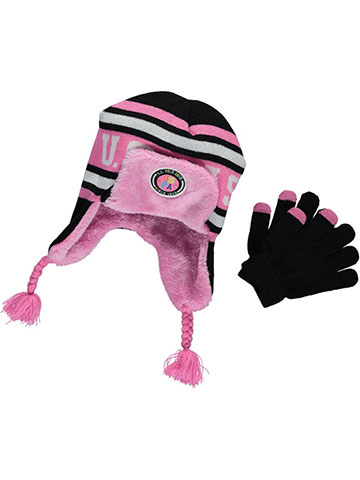 U.S. Polo Assn. “Plush Trapper” 2-Piece Winter Accessories Set (Youth One Size) - CookiesKids.com