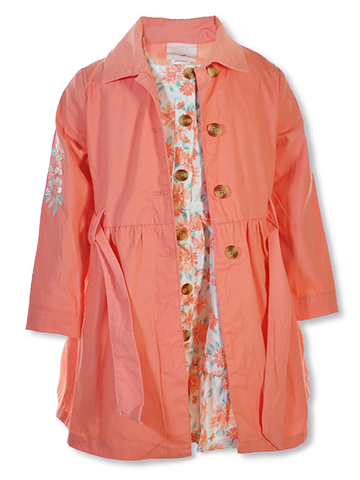 Little Lass Girls' 2-Piece Coat Set Outfit - CookiesKids.com