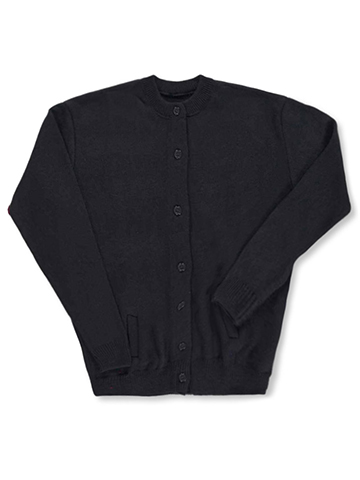 T.Q Knits Girls' L/S Solid Cardigan - CookiesKids.com