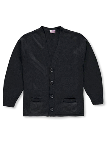 T.Q. Knits Big Boys’ Adult Control-Pil 4-Button Cardigan (Adult Sizes S - XXL) - CookiesKids.com