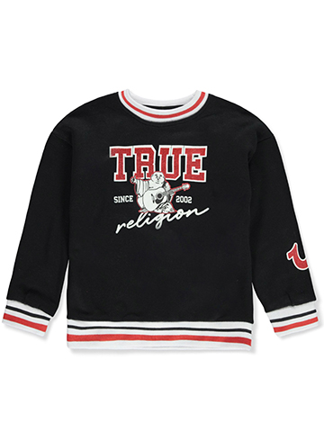 True Religion Girls' Varsity Fleece Pullover Sweatshirt - CookiesKids.com