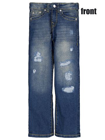 True Religion Boys' Ricky Relaxed Straight Fit Embroidered Jeans - CookiesKids.com