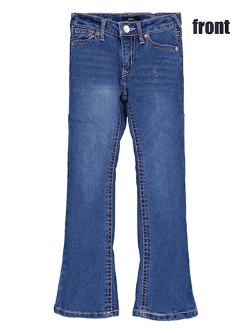 True Religion Girls' Becca Mid Rise Bootcut Embroidered Jeans - CookiesKids.com
