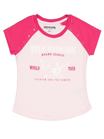 True Religion Girls' Grommet Raglan T-Shirt - CookiesKids.com