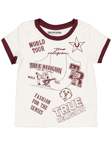 True Religion Girls' World Tour Rhinestone Graphic T-Shirt - CookiesKids.com