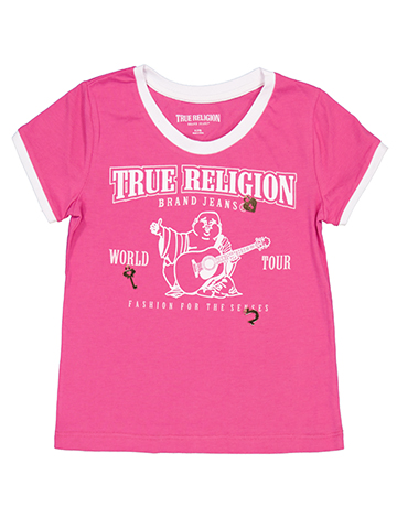 True Religion Girls' World Tour Charm T-Shirt - CookiesKids.com