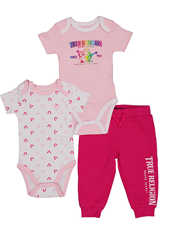 True Religion Baby Girls' World Tour Three-Piece Set - CookiesKids.com