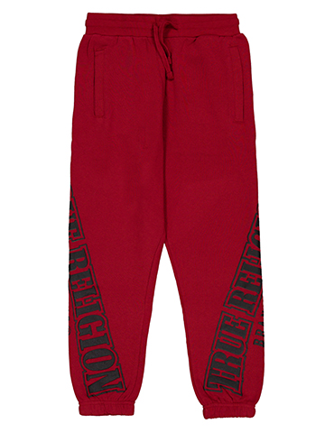 True Religion Boys' Arched Brand Logo Graphic Baggy Joggers - CookiesKids.com