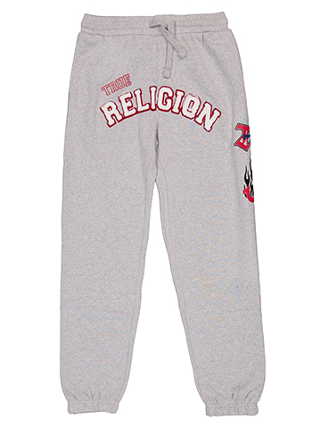 True Religion Boys' Chenille Joggers with Puff Logo Patches - CookiesKids.com