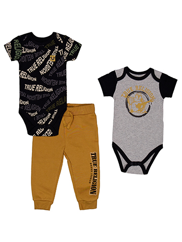 True Religion Baby Boys' Graphic Bodysuit and Jogger Set - CookiesKids.com