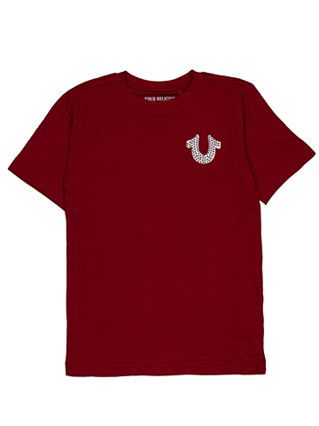 True Religion Boys' Rhinestone Logo Short Sleeve Graphic Tee - CookiesKids.com