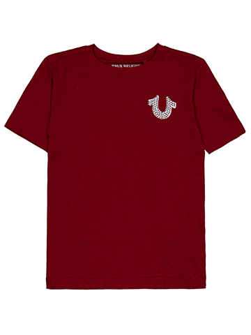 True Religion Boys' Rhinestone Logo Short Sleeve Graphic Tee - CookiesKids.com