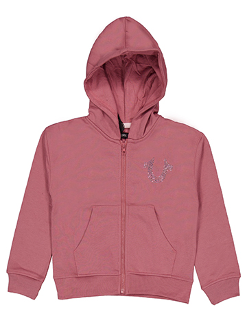 True Religion Girls' Studded Horseshoe Zip Hoodie - CookiesKids.com