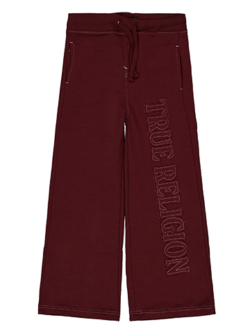 True Religion Girls' Logo Applique Wide-Leg Sweatpants - CookiesKids.com