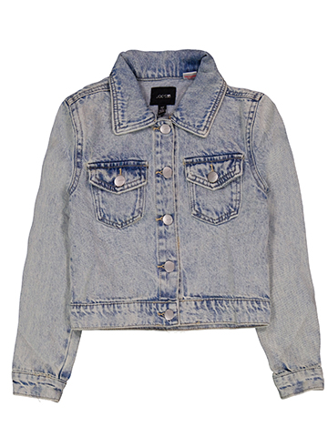 Joe's Jeans Girls' Denim Trucker Jacket with Button Front Pockets - CookiesKids.com