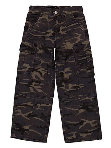 Joe's Jeans Boys' Baggy Woodland Camo Cargo Pants with Flap Pockets - CookiesKids.com