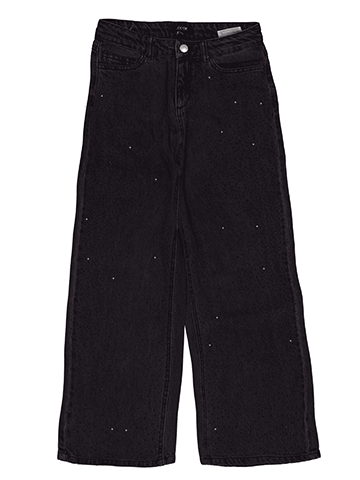 Joes' Jeans Girls' Baggy Fit Wide-Leg Rhinestone Front Denim Jeans - CookiesKids.com