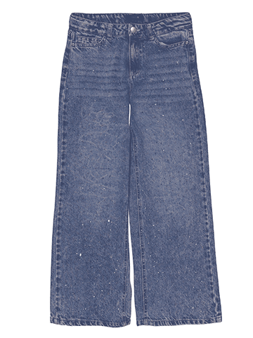 Joe's Jeans Girls' Wide-Leg Rhinestone Front Jeans Set - CookiesKids.com