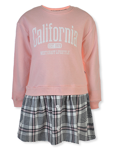 Limited Too Girls' Cali Varsity Sweatshirt Dress - CookiesKids.com