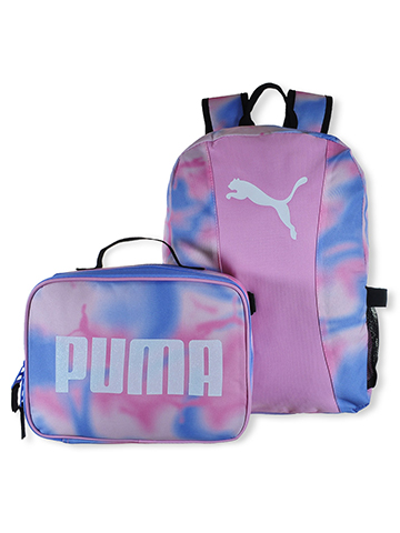 Puma Girls' 2-Piece Tie-Dye Backpack & Lunchbox Set - CookiesKids.com
