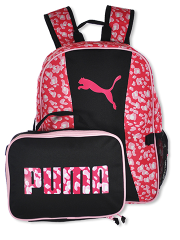 Puma Girls' 2-Piece CamoPounce Backpack & Lunchbox Set - CookiesKids.com
