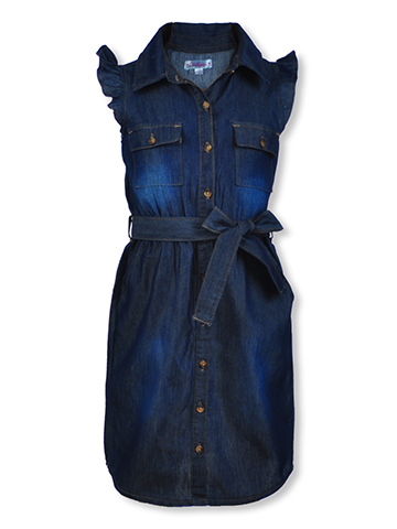 Chillipop Girls' Denim Dress - CookiesKids.com