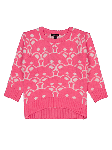 Girls Hearts Girls' All Over Bear Print Pullover Acrylic Knit Sweater - CookiesKids.com