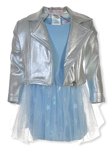 Love to Be Loved Girls' 2-Piece Dress & Cycling Jacket Set - CookiesKids.com