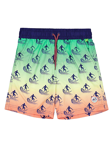 Deep Blue Boys' Surfer Gradient Swim Shorts - CookiesKids.com