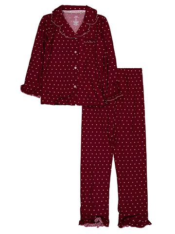 Girls' Heart Print Pajama Set - CookiesKids.com