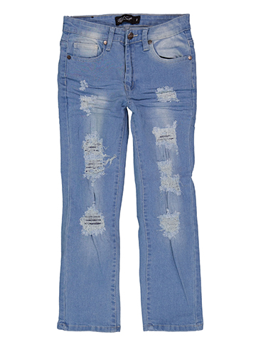 Rock Salt Boys' Distressed Straight-Leg Denim Jeans - CookiesKids.com