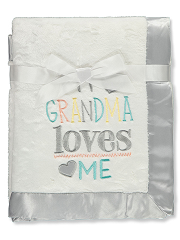 Baby Essentials Baby Girls' Grandma Loves Me Blanket - CookiesKids.com