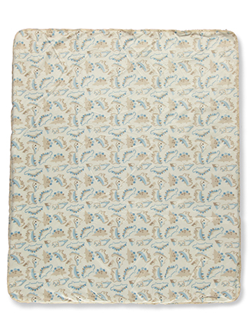 Baby Essentials Baby Boys' Sherpa Dinosaur Baby Blanket - CookiesKids.com