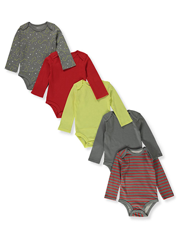 Hanes Baby 5-Pack L/S Bodysuits - CookiesKids.com