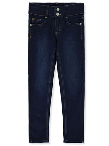 Real Love Girls’ Double Button Band Jeans - CookiesKids.com