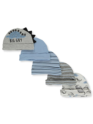 Duck Duck Goose Baby Boys' 5-Pack Dinosaur Hats - CookiesKids.com