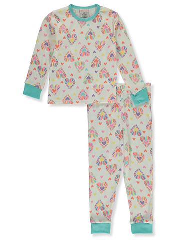 Mon Petit Girls' 2-Piece Hearts Pajamas - CookiesKids.com