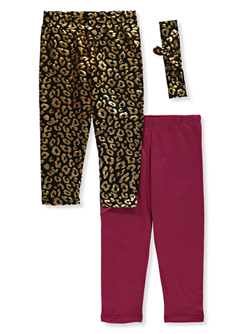 Delia's Girl Girls' 3-Piece Leggings With Scrunchie - CookiesKids.com